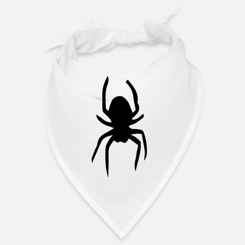 Spinne - Bandana - Weiß