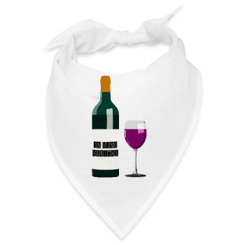 Wein - Bandana - Weiß - Vorne
