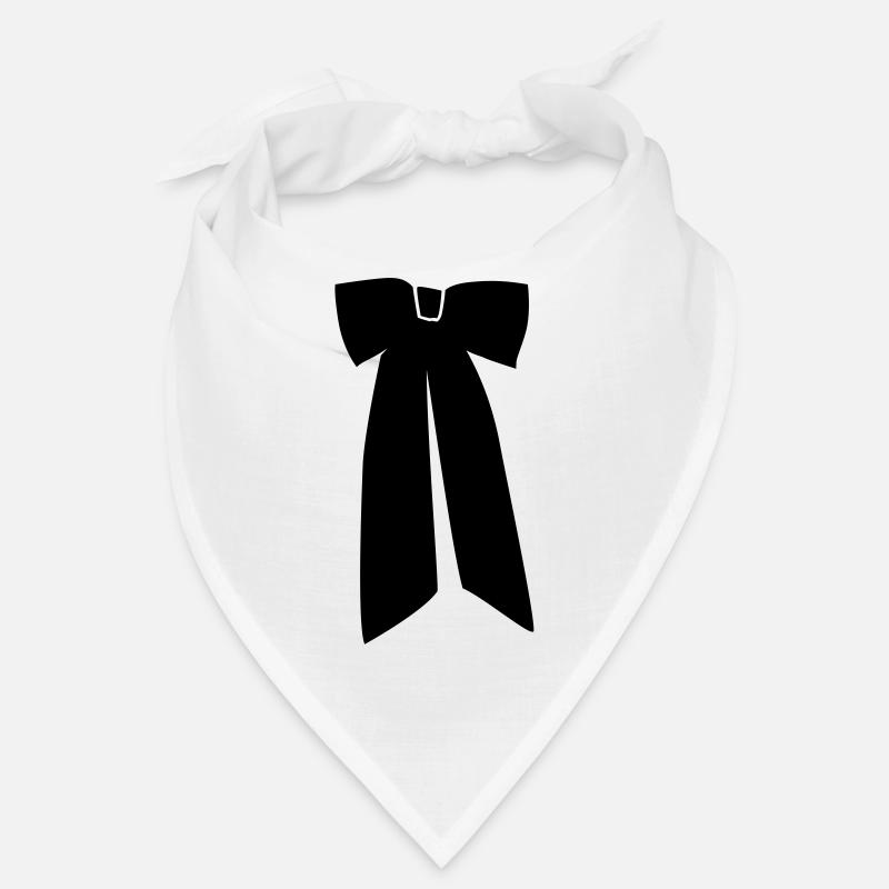 Bow Tie Girl cravate corbata Krawatte - Bandana - blanc