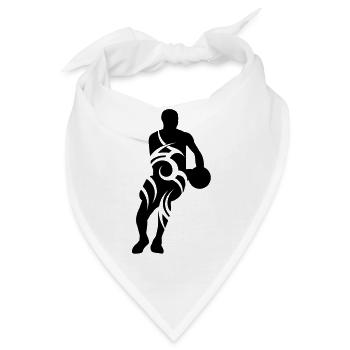 Men basketball tribal de - Bandana - Weiß - Vorne
