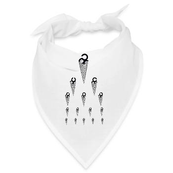 Eis Sehtest Optiker - Bandana - Weiß - Vorne