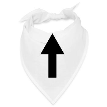pfeil - Bandana - Weiß - Vorne