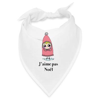 kawaii schmaus ich mag Weihnachten nicht - Bandana - Weiß - Vorne