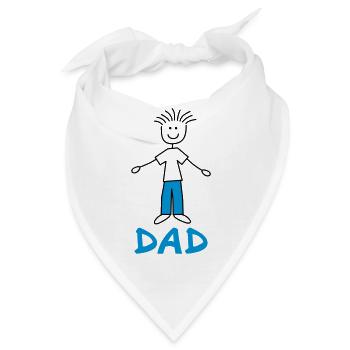 Dad - Bandana - Weiß - Vorne