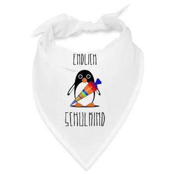 Endlich Schulkind - Bandana - Weiß - Vorne