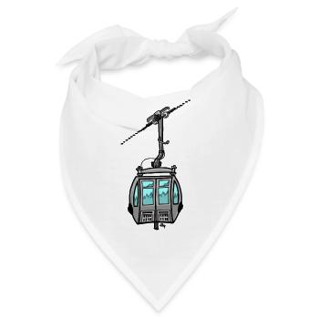 0851 lose Gondel - Bandana - Weiß - Vorne