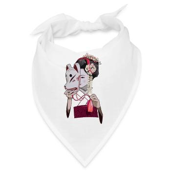 Geisha - Bandana - Weiß - Vorne