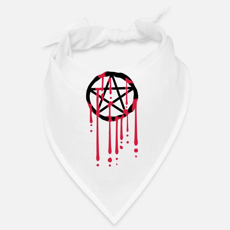 Gouttes de sang pentagramme Bandana