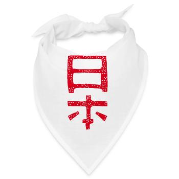 Japan - Bandana - Weiß - Vorne