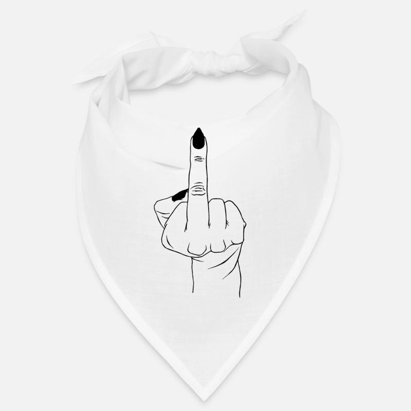 Hooked finger - Bandana - white