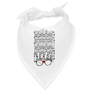 Nerdy Billionär - Bandana - Weiß - Vorne