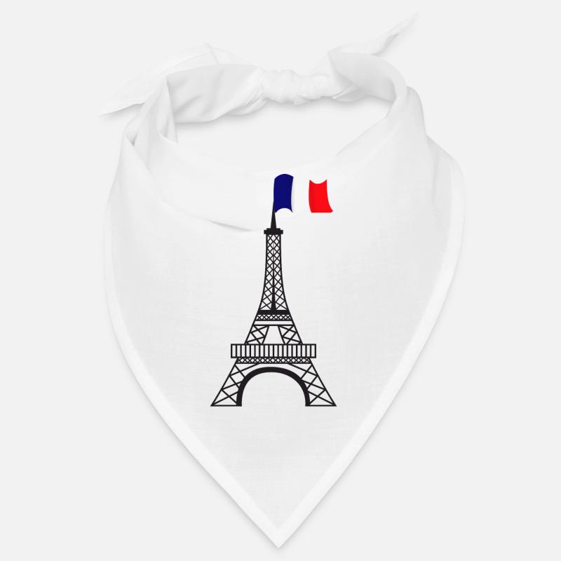 Eiffel Tower - Bandana - white