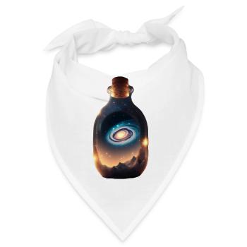 Die Milchstrasse in einer Flasche - Bandana - Weiß - Vorne