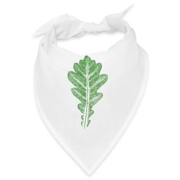 Blatt Eiche / Eichenblatt - Blätter WALD & Natur - Bandana - Weiß - Vorne