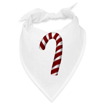 Zuckerstange Weihnachten, Weihnachtsdesign - Bandana - Weiß - Vorne