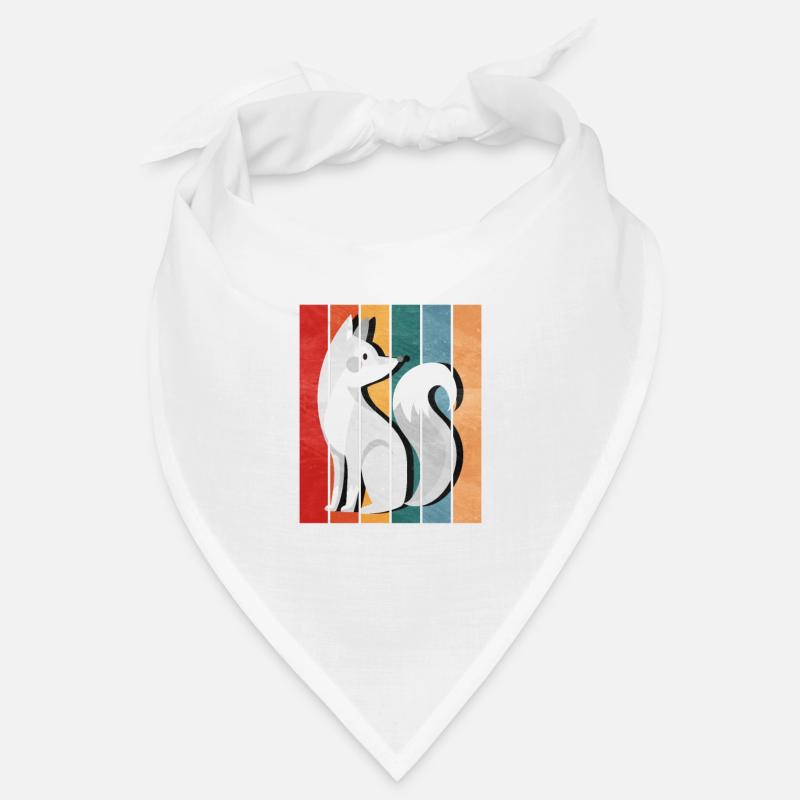 Niedliches Polarfuchs-Geschenk - Bandana - Weiß