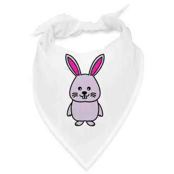 hase comic - Bandana - Weiß - Vorne