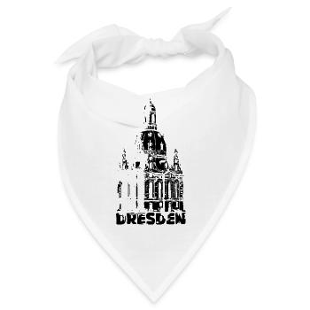Dresden Frauenkirche Dresdner Symbol Logo icon - Bandana - Weiß - Vorne