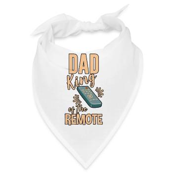 Dad King Of The Remote 4 - Bandana - Weiß - Vorne