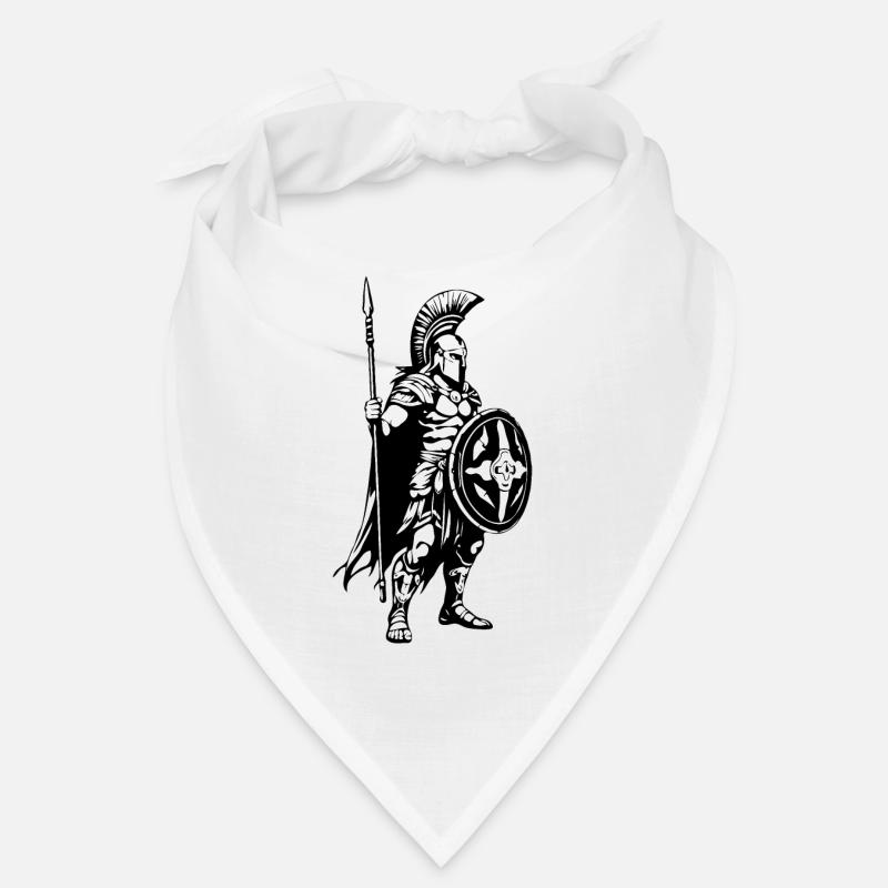 Guerrier spartiate en noir Bandana