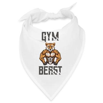gepard gym beast - Bandana - Weiß - Vorne