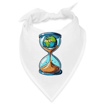 sanduhr welt - Bandana - Weiß - Vorne