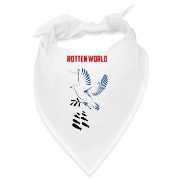 Verrottete Welt - Bandana - Weiß - Vorne