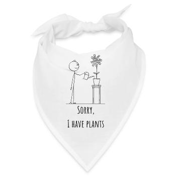 Entschuldigung, ich habe Pflanzen - Bandana - Weiß - Vorne