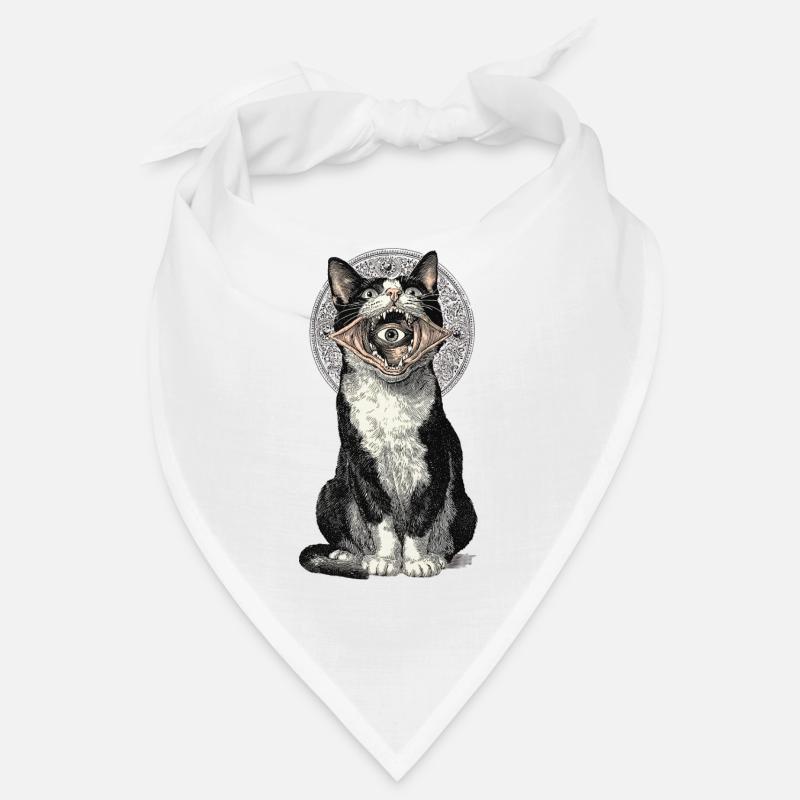 Cauchemar mystique du chat avec un œil Bandana