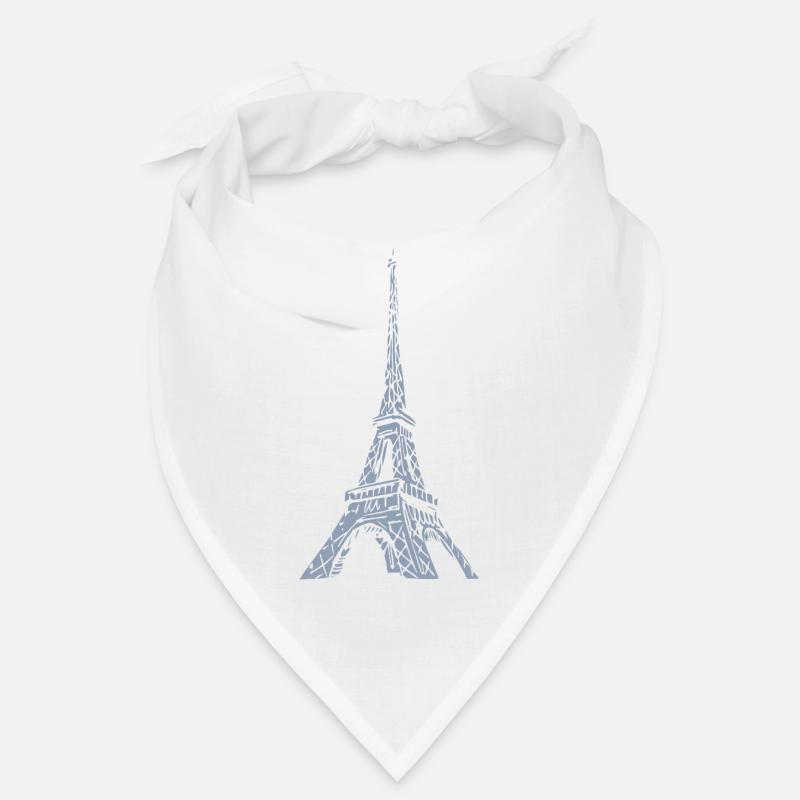Eiffel Tower Silhouette Paris Grunge Look Bandana