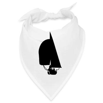 Segelboot - Bandana - Weiß - Vorne