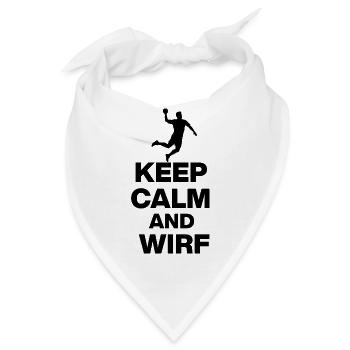 KEEP CALM AND WIRF! DEUTSCHLAND EUROPAMEISTER - Bandana - Weiß - Vorne