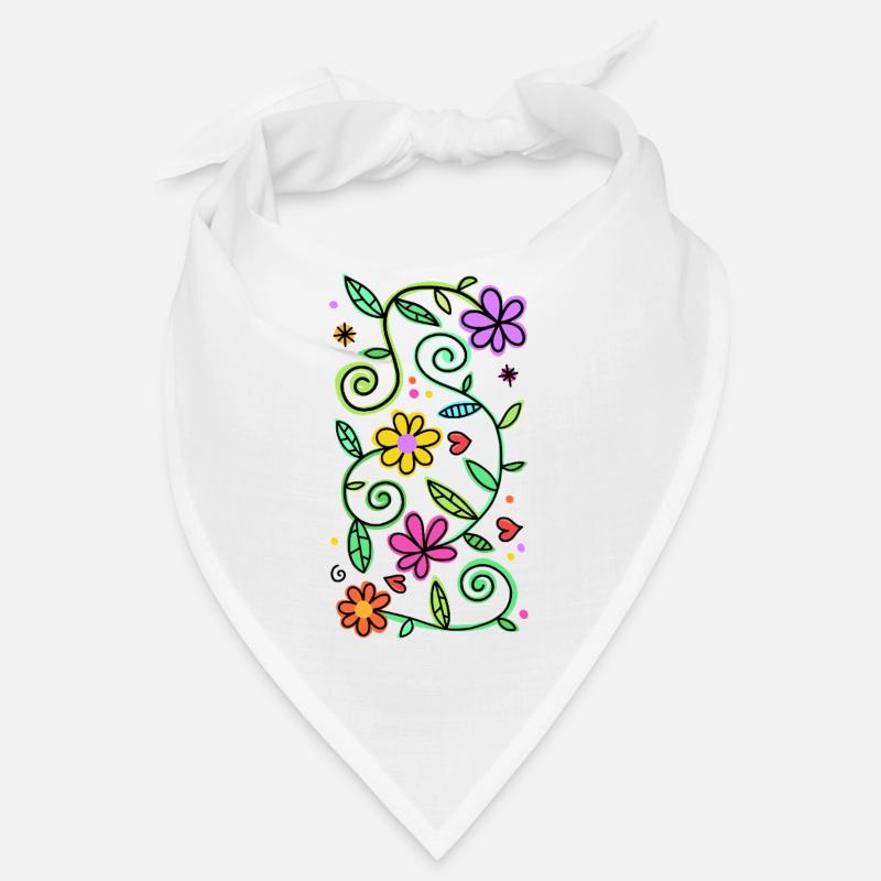 Fleurs décoratives en marguerite Doodle Bandana