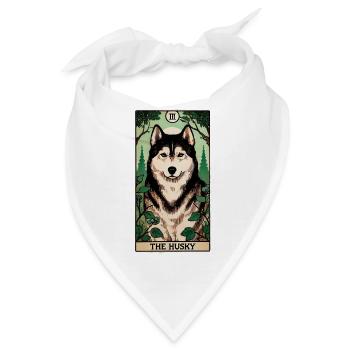 Husky Forest Tarotkarte - Bandana - Weiß - Vorne