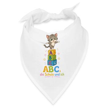 Kätzchen ABC-Abenteuer - Bandana - Weiß - Vorne