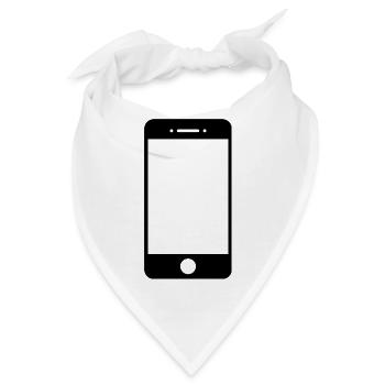 Smartphone - Bandana - Weiß - Vorne