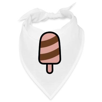 Eis am Stiel Grafik - Bandana - Weiß - Vorne