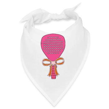 Padel Schläger Geschenk - Bandana - Weiß - Vorne