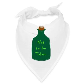 Nicht zu nehmen Halloween-Trankflasche - Bandana - Weiß - Vorne