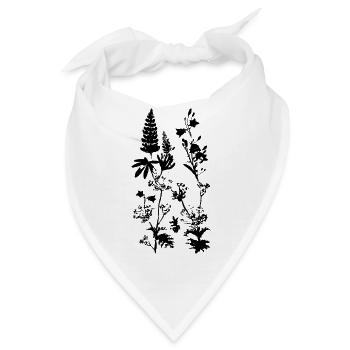 WIESENPFLANZEN - Bandana - Weiß - Vorne