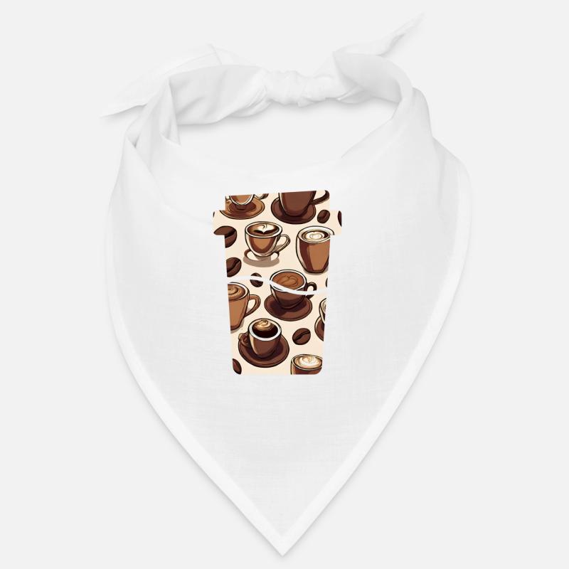 Kaffeezauber Latte Art - Bandana - Weiß