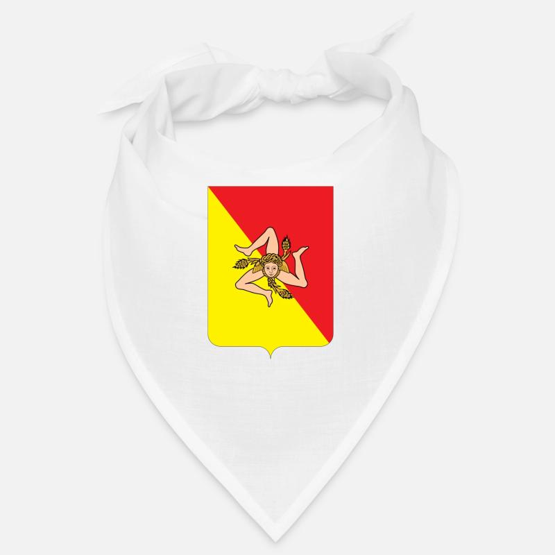 Sizilien Wappen mit Trinacria Bandana