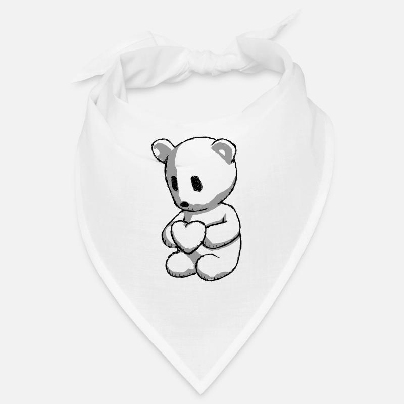 Teddy mit Herz Bandana