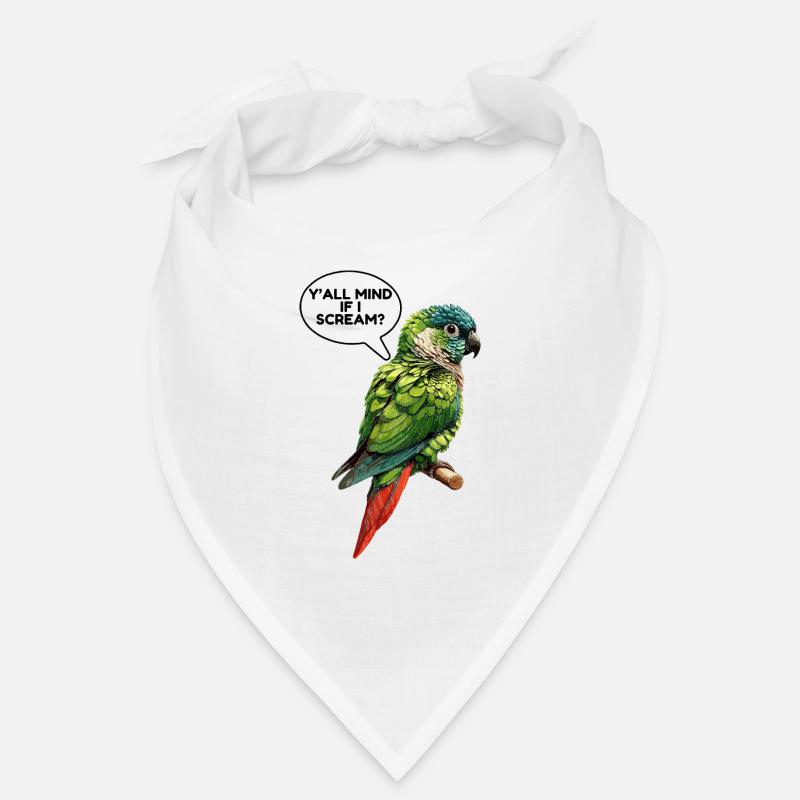 Green Cheeked Conure Meme Bandana
