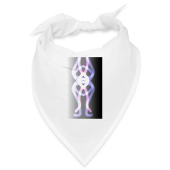 Figur, Fantasie, Muster - Bandana - Weiß - Vorne