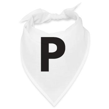 P - Bandana - Weiß - Vorne