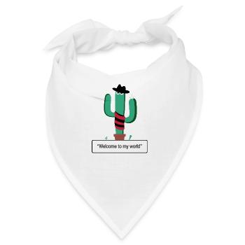 "Cactus Krueger" - Bandana - Weiß - Vorne