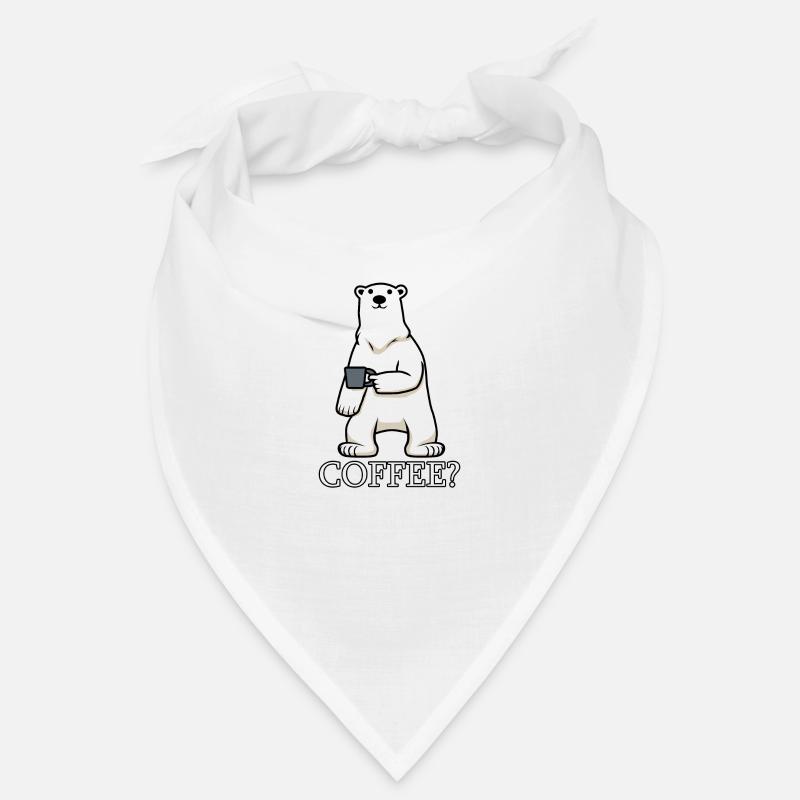 Eisbären und Kaffee Lazy Office Monday Müde Bandana
