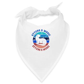 Otters ironisches Sprichwort Musiker Musikschule - Bandana - Weiß - Vorne