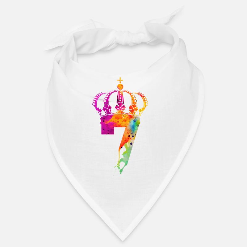 KING 7 YEARS QUEEN 7TH BIRTHDAY Bandana